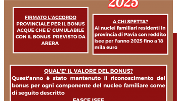 Bonus Idrico 2025: firmato l'accordo con la Provincia